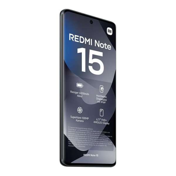 Xiaomi Redmi Note 15 128GB DualSIM Midnight Black