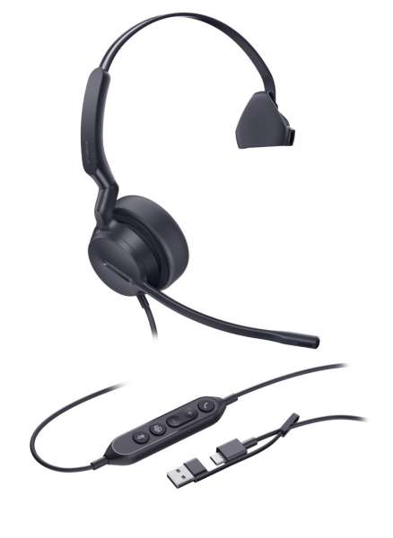 Yealink UH42 Mono Teams USB-C/A Headset Black