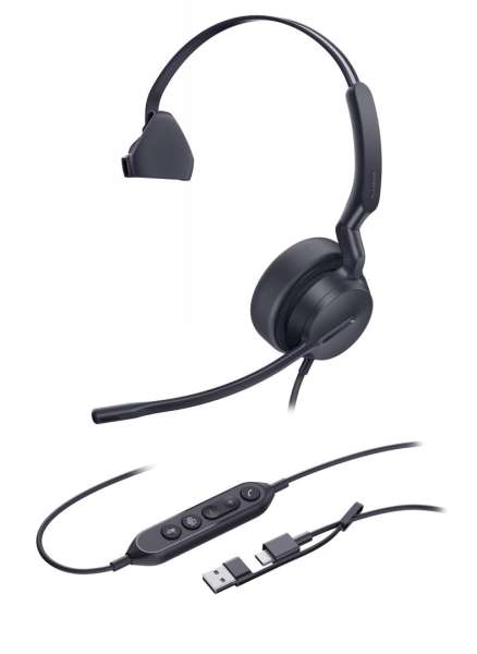 Yealink UH42 Mono Teams USB-C/A Headset Black