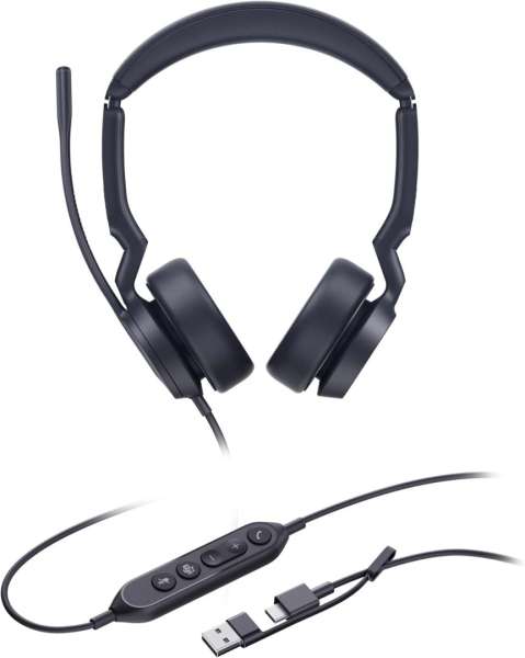 Yealink UH44 Dual Teams USB-C/A Headset Black