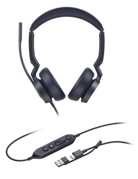 Yealink UH46 Dual Teams USB-C/A Headset Black