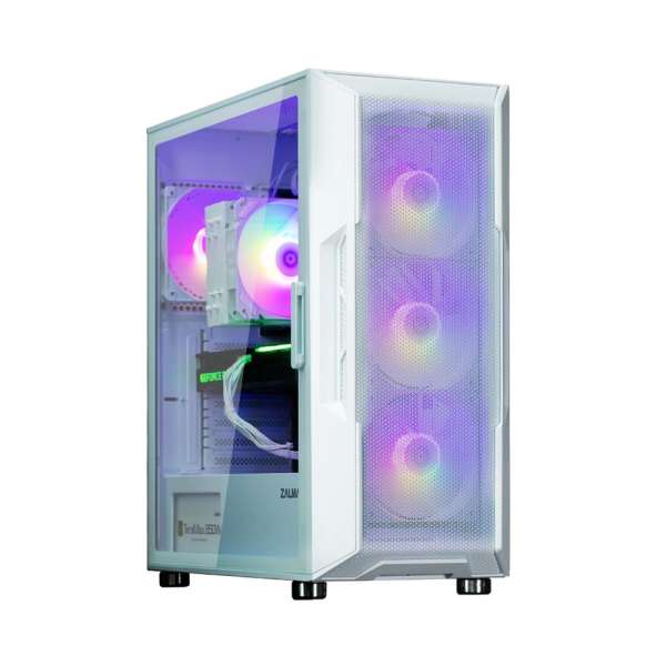 Zalman I3 Neo ARGB Tempered Glass White