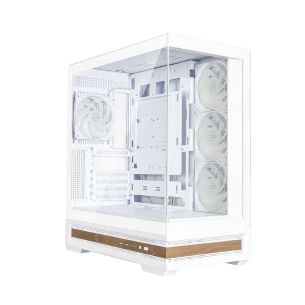 Zalman P40 Namu RGB Tempered Glass White