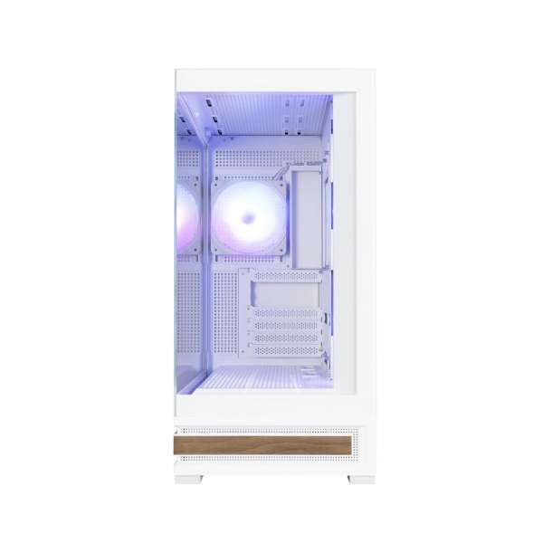 Zalman P40 Namu RGB Tempered Glass White