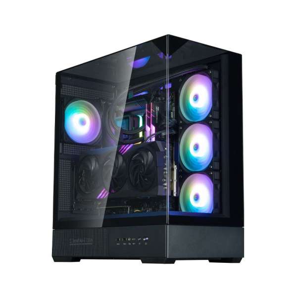 Zalman P40 Prism RGB Tempered Glass Black