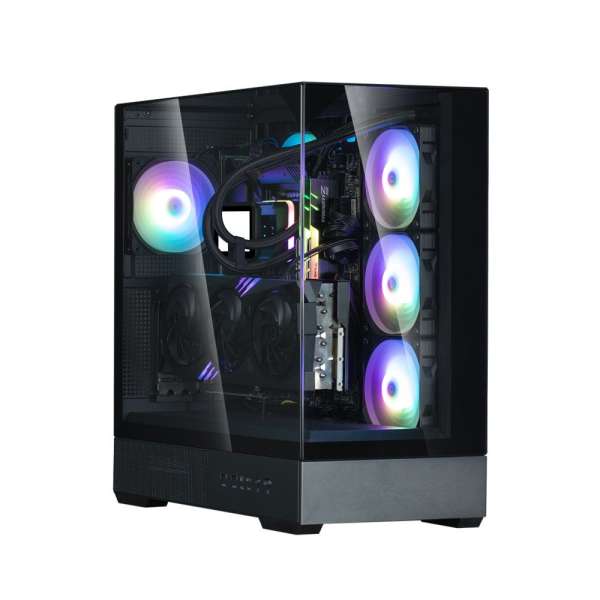 Zalman P40 Prism RGB Tempered Glass Black