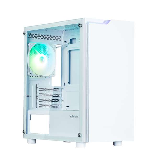 Zalman T4 Plus RGB Tempered Glass White