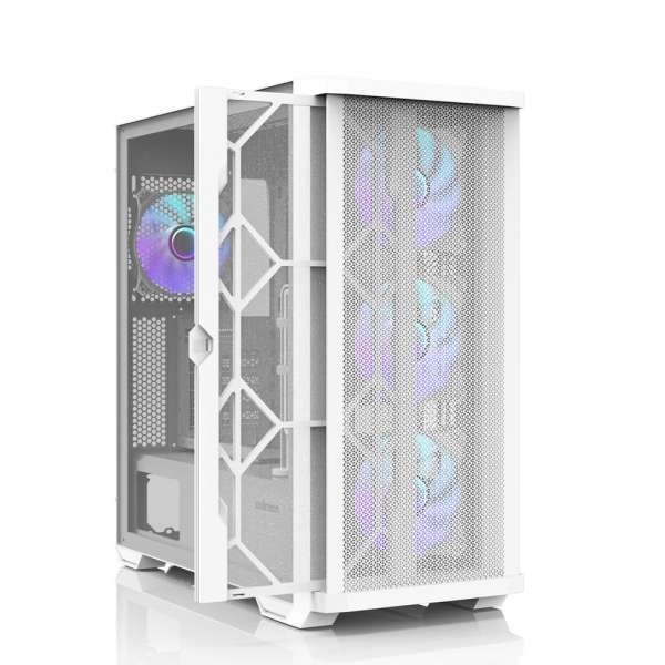 Zalman Z10 Duo RGB Tempered Glass White