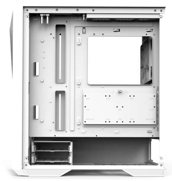 Zalman Z9 Iceberg MS Tempered Glass White