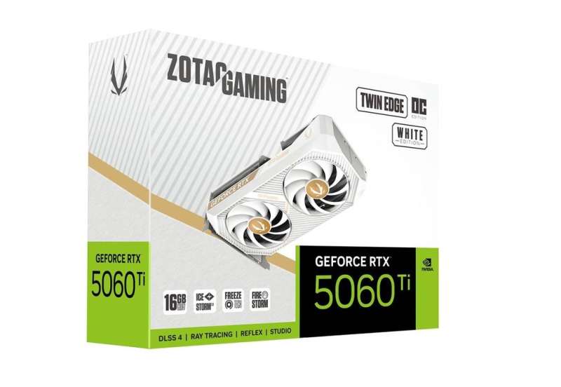 Zotac GeForce RTX5060 Ti 16GB DDR7 Twin Edge OC White