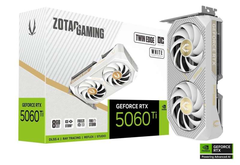 Zotac GeForce RTX5060 Ti 8GB DDR7 Twin Edge OC White Edition