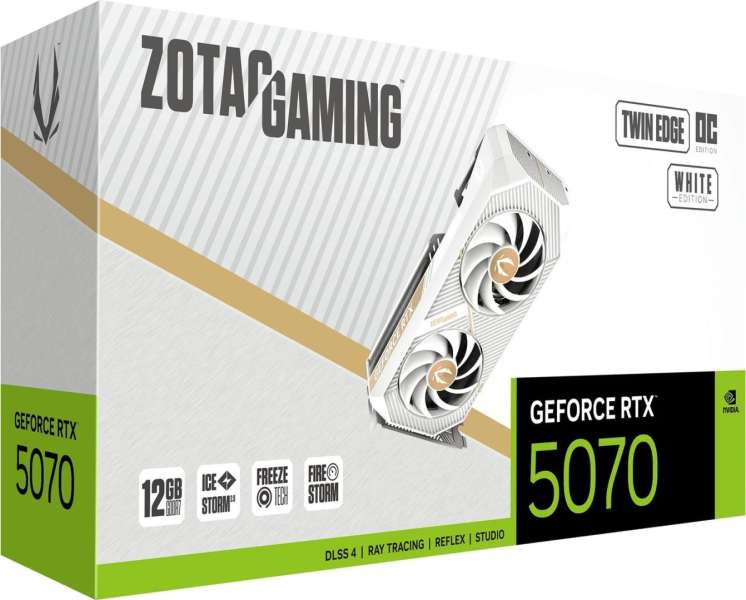 Zotac GeForce RTX5070 12GB GDDR7 Twin Edge White OC