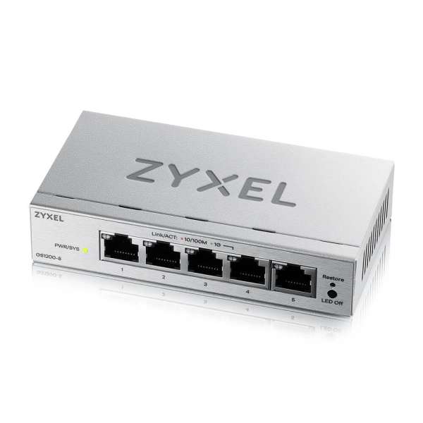 ZyXEL GS1200-5V3 5-Port GbE Web Managed Switch