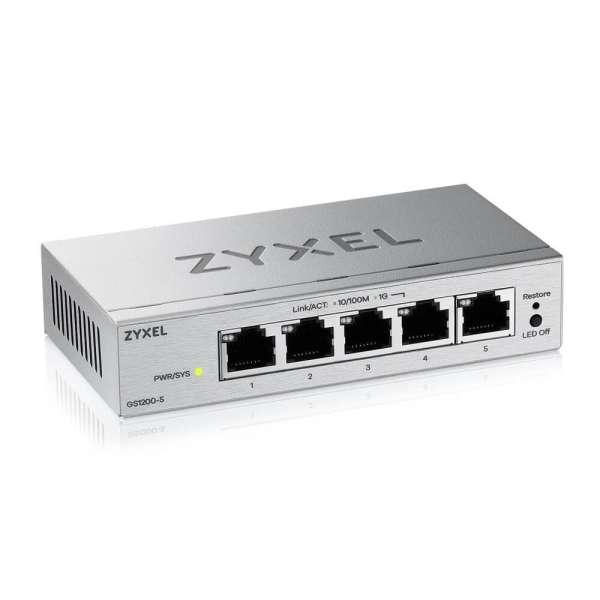 ZyXEL GS1200-5V3 5-Port GbE Web Managed Switch