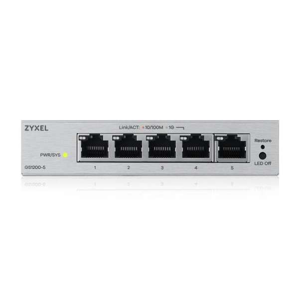 ZyXEL GS1200-5V3 5-Port GbE Web Managed Switch