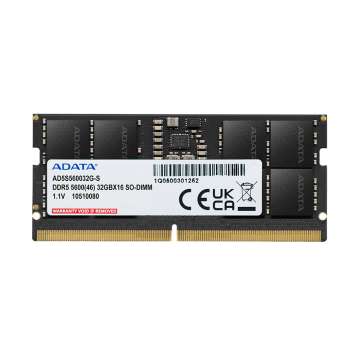 A-Data 32GB DDR5 5600MHz SODIMM A-Data 32GB DDR5 5600MHz SODIMM