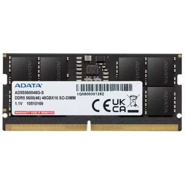 A-Data 48GB DDR5 5600MHz SODIMM A-Data 48GB DDR5 5600MHz SODIMM
