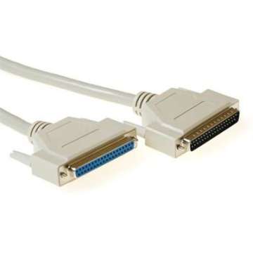 ACT 37 pin D-sub male - 37 pin D-sub female cable 1m White