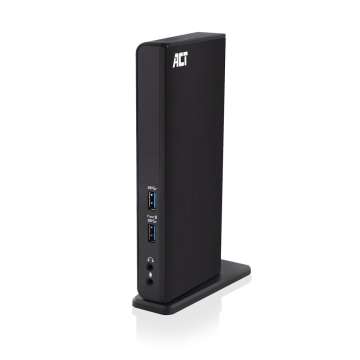 ACT AC7049 USB-C or USB-A Dual Monitor Docking Station Black ACT AC7049 USB-C or USB-A Dual Monitor Docking Station Black