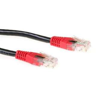ACT CAT6 U-UTP Patch Cable 1m Black/Red ACT CAT6 U-UTP Patch Cable 1m Black/Red