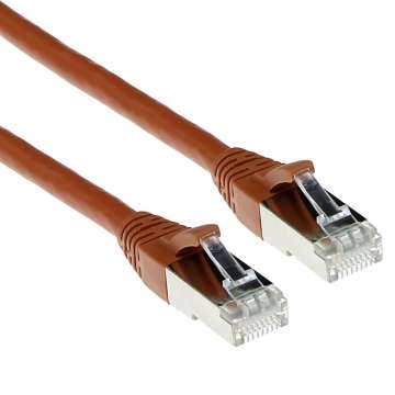 ACT CAT6A S-FTP Patch Cable 25m Brown