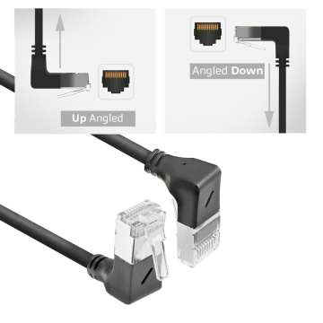 ACT CAT6A U-FTP Patch Cable 1m Black