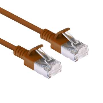 ACT CAT6A U-FTP Patch Cable 1m Brown