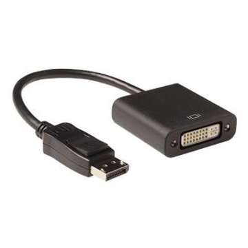 ACT Conversion cable DisplayPort male to DVI female 0,15m Black ACT Conversion cable DisplayPort male to DVI female 0,15m Black