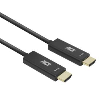ACT HDMI Premium High Speed 4K Active Optical Cable v2.0 LSZH HDMI-A male to HDMI-A male 15m Black