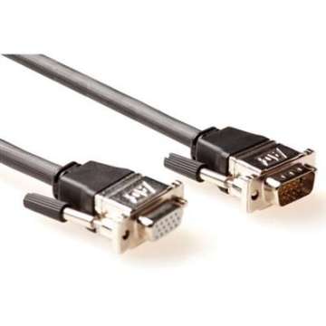 ACT High Performance VGA extension cable male-female with metal hoods 30m Black ACT High Performance VGA extension cable male-female with metal hoods 30m Black