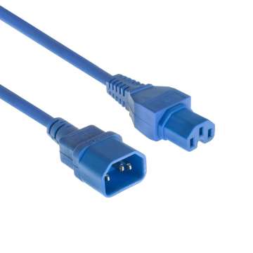 ACT Powercord C14 - C15 5m Blue ACT Powercord C14 - C15 5m Blue