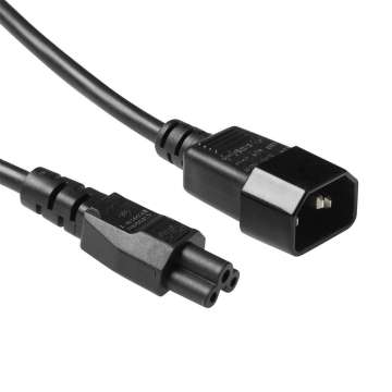 ACT Powercord C14 - C5 0,25m Black ACT Powercord C14 - C5 0,25m Black