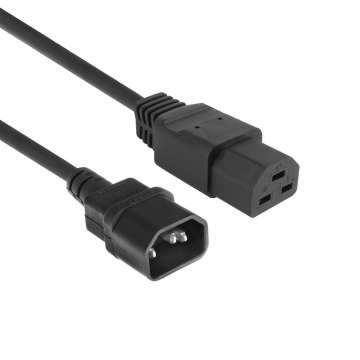 ACT Powercord C14 male- C21 famale 1,5m Black