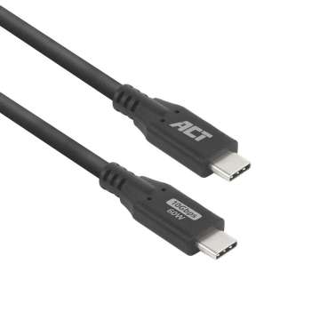 ACT USB-C to USB-C cable 2m Black