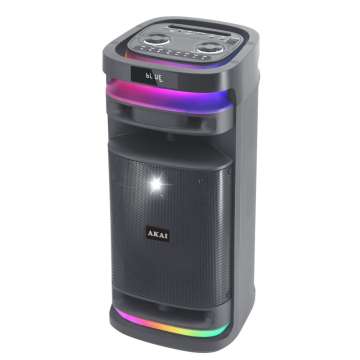 Akai 1.0 Sonic X8 Active Portable Bluetooth Speaker Black