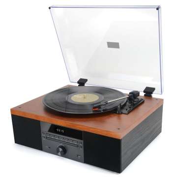 Akai ATT-14BT Lemezjátszó CD és FM funkcióval 2x5W