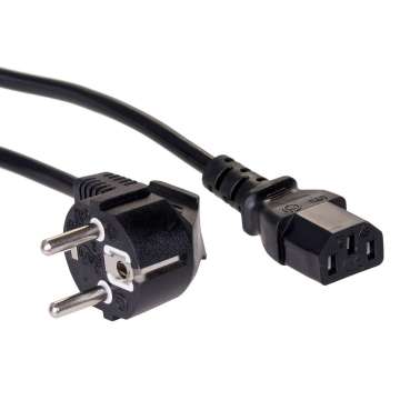 Akyga AK-PC-06A PC Power Cord Cable 3m Black Akyga AK-PC-06A PC Power Cord Cable 3m Black