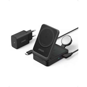 ANKER MagGo Wireless Charger 15W 3-in-1 Black ANKER MagGo Wireless Charger 15W 3-in-1 Black