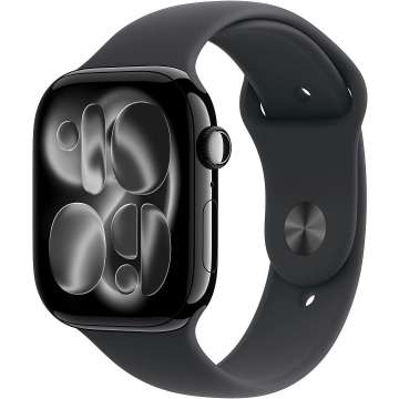 Apple Watch S11 Cellular 42mm Jet Black Aluminium Case with Black Sport Band M/L Apple Watch S11 Cellular 42mm Jet Black Aluminium Case with Black Sport Band M/L