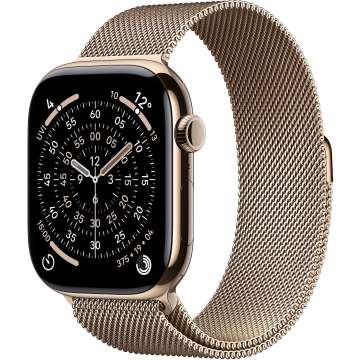 Apple Watch S11 Cellular 46mm Gold Titanium Case with Gold Milanese Loop M/L Apple Watch S11 Cellular 46mm Gold Titanium Case with Gold Milanese Loop M/L