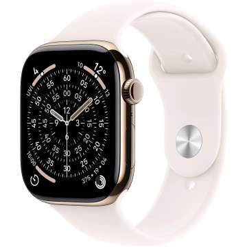 Apple Watch S11 Cellular 46mm Gold Titanium Case with Light Blush Sport Band M/L Apple Watch S11 Cellular 46mm Gold Titanium Case with Light Blush Sport Band M/L