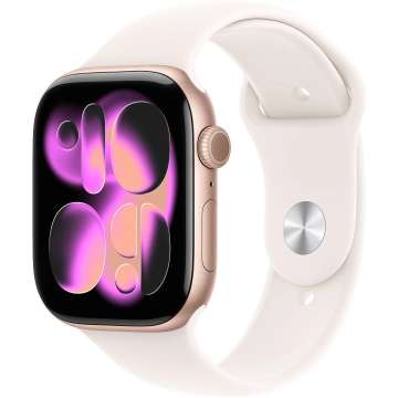 Apple Watch S11 Cellular 46mm Rose Gold Aluminium Case with Light Blush Sport Band M/L Apple Watch S11 Cellular 46mm Rose Gold Aluminium Case with Light Blush Sport Band M/L