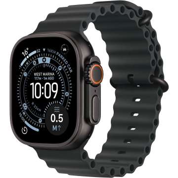 Apple Watch Ultra 3 Cellular 49mm Black Titanium Case with Black Ocean Band Apple Watch Ultra 3 Cellular 49mm Black Titanium Case with Black Ocean Band