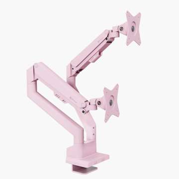 Arozzi Alzare Neo Duo Gas Spring Monitor Arm Pink