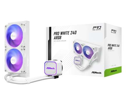 ASRock Pro White 240 ARGB CPU Cooler