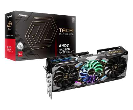 ASRock Radeon RX9070 XT Taichi 16GB OC ASRock Radeon RX9070 XT Taichi 16GB OC