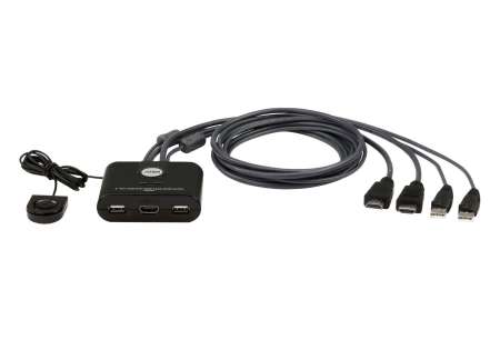 ATEN CS22HF 2-Port USB FHD HDMI Cable KVM Switch ATEN CS22HF 2-Port USB FHD HDMI Cable KVM Switch