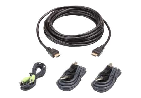 ATEN USB HDMI Secure KVM Cable Kit 3m Black ATEN USB HDMI Secure KVM Cable Kit 3m Black