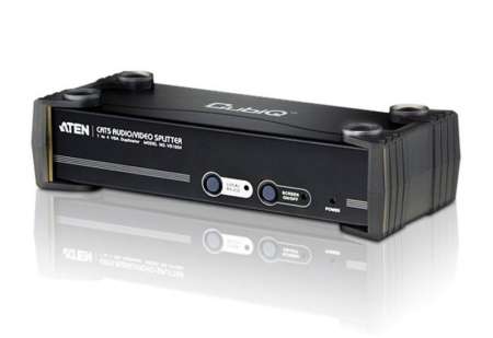 ATEN VS1504T A4-Port VGA/Audio/RS-232 Cat 5 Splitter ATEN VS1504T A4-Port VGA/Audio/RS-232 Cat 5 Splitter