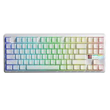 Aula F87 Pro V2 Gasket Gaming Wireless Bluetooth Mechanical Keyboard White US